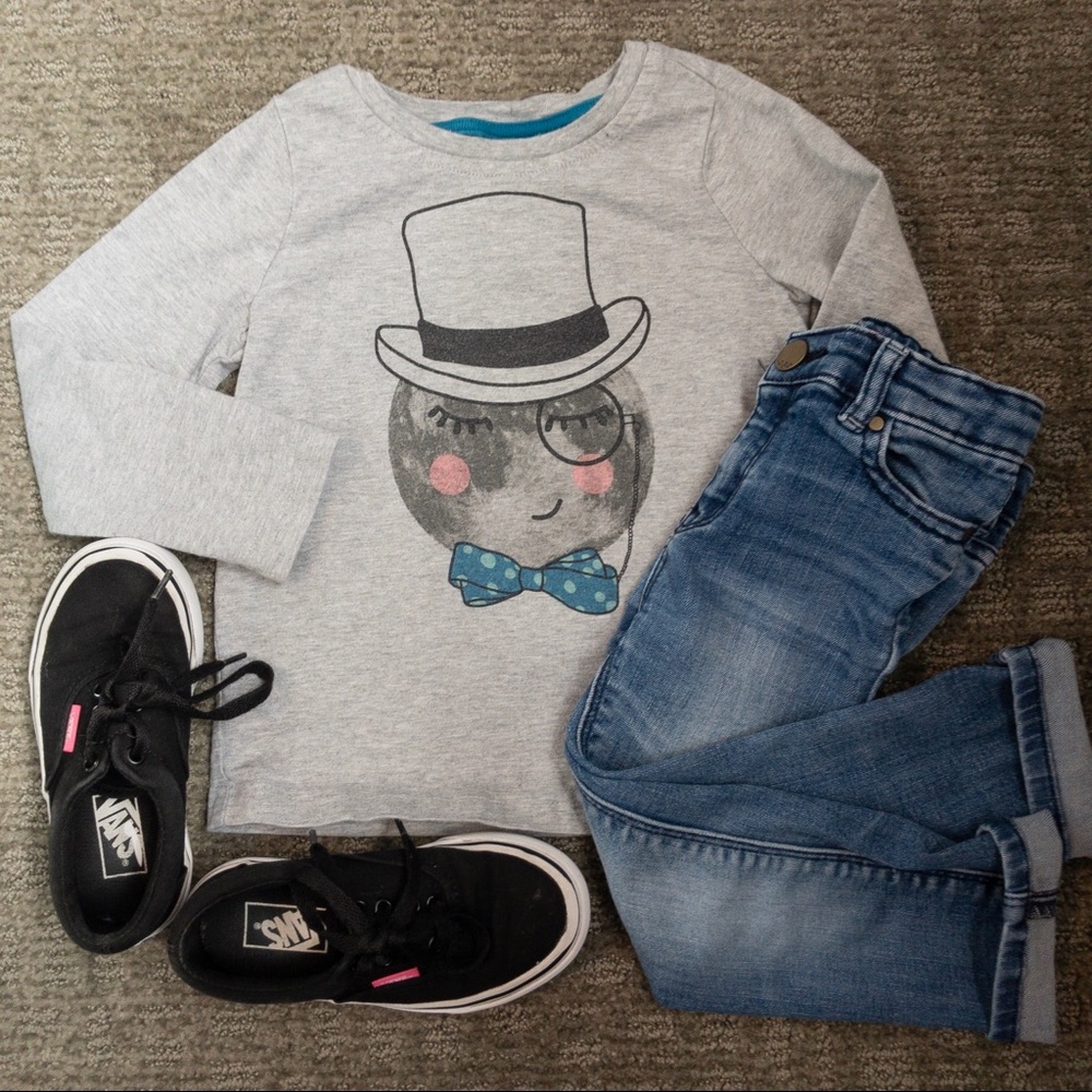 Hanna Andersson | Long Sleeve Moon Tee | Size 4
